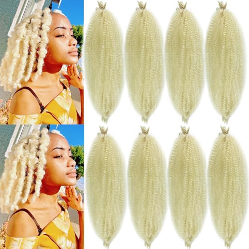 Paraglame 613 Blonde Springy Afro Twist Hair 16 Inch – Pack of 8