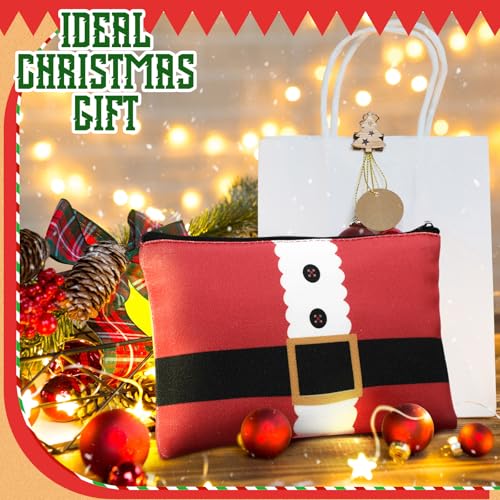 Reginary Christmas Makeup Bags - 4 Pcs Zippered Cosmetic Pouches