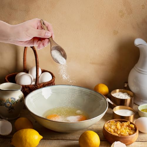 6-Piece Acacia Wooden Measuring Spoons Set for Baking & Cooking