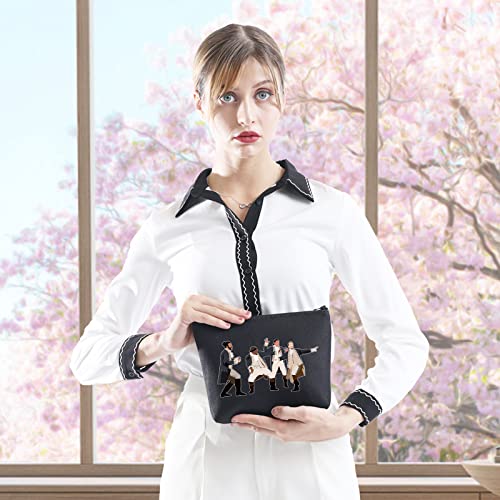 GJTIM Musical Gift Makeup Bag - HamMusical Black Zipper Pouch for Theatre Fans