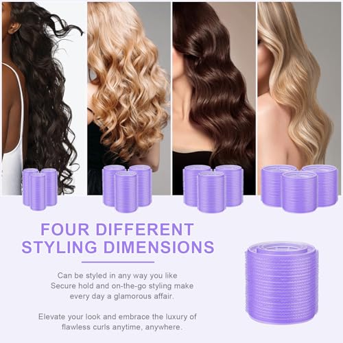 IKOCO 38-Piece Self-Grip Hair Roller Set with Clips, Comb & Travel Bag