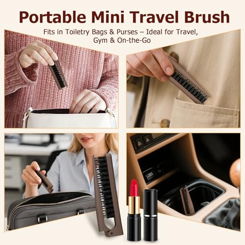 Teasing Brush for Fine Hair | Boar Bristle Styling & Edge Control