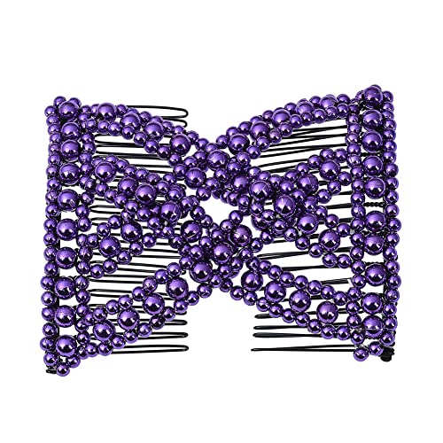 LOVEF 3-Piece Ponytail Comb Set - Beaded Hair Accessories for All Hair Types