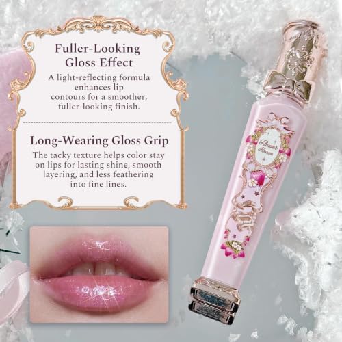 Flower Knows Violet Strawberry Rococo Lip Gloss G01 - Light Baby Pink