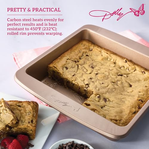 Dolly Parton Butterfly Square Cake Pan – Nonstick Carbon Steel 9x9