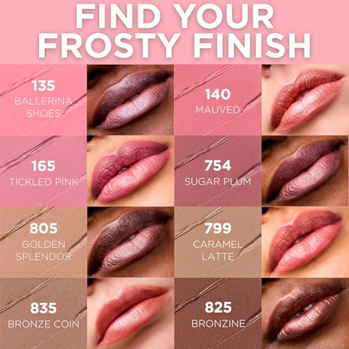 L'Oreal Paris Colour Riche Creamy Satin Lipstick Ballerina Shoes 0.13oz - Hydrating Lip Color with Argan Oil & Vitamin E