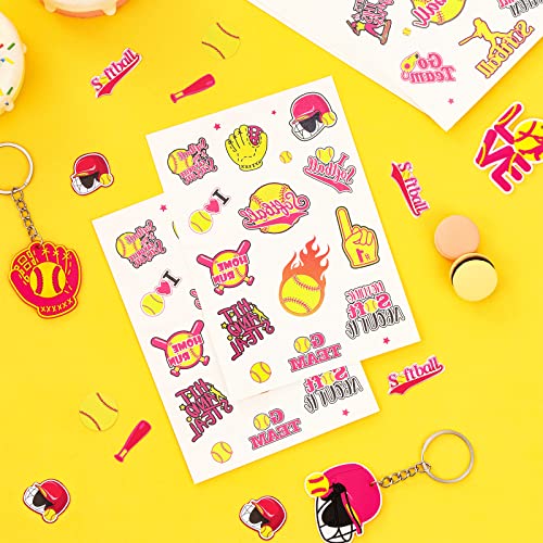 144 Pcs Softball Temporary Tattoos - Party Favors & Decorations