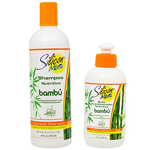 Silicon Mix Bambu Shampoo 16oz and Conditioner 8oz Combo Set