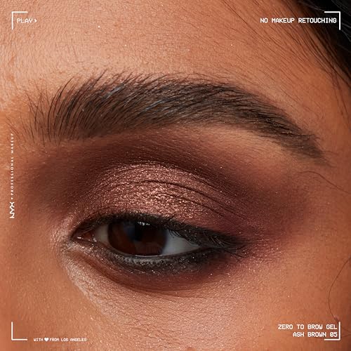 NYX Longwear Eyebrow Gel - Ash Brown, Waterproof & Transfer-Resistant
