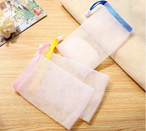 10 Pack Exfoliating Mesh Soap Pouches for Bubble Foam & Shower Lather