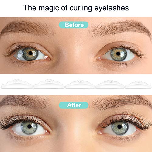 20Pcs Silicone Lash Lift Rods & 30Pcs Y Brush Set for Eyelash Perming