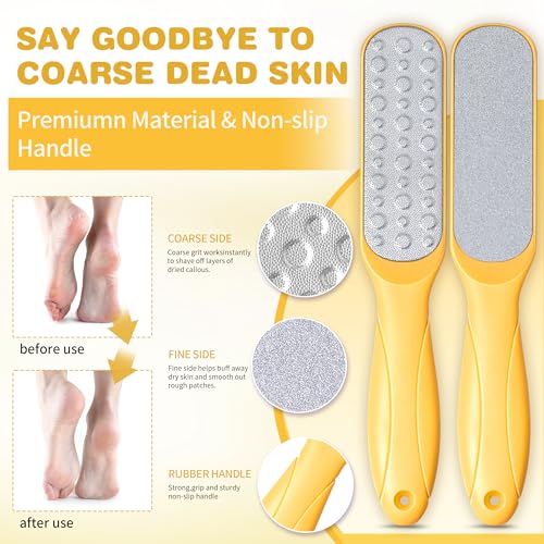 LUCOTIYA 4-Piece Vanilla Chamomile Pedicure Foot Care Set for Cracked Heels