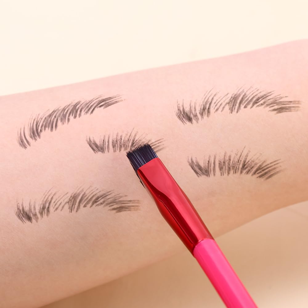 1 Piece Professional Wild Eyebrow Makeup Brush Square Styling Precise Line Depicted Brushes Beauty Makeup Tools,14.5cm (Black)