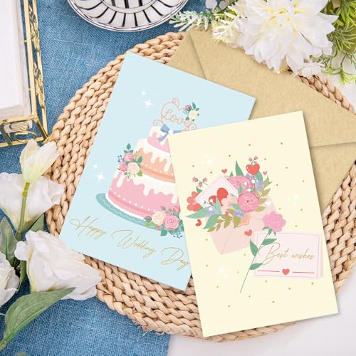 SuperShunhu 24 Wedding Cards Set - Boxed Congratulations for Newlyweds
