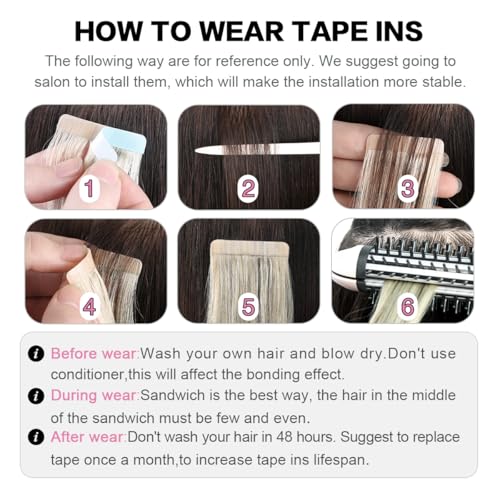 12 Inch Tape In Hair Extensions - SUYYA Remy Human Hair #1 Jet Black