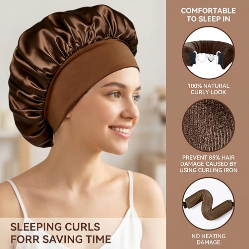 TWIGTUN Heatless Curlers Overnight Hair Curling Set - Jumbo Velvet Rollers for Heat-Free Waves