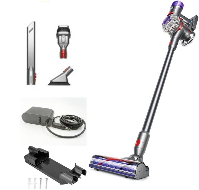 Dyson V8 Animal Extra Cordless Vacuum Cleaner, Silver/Purple