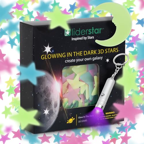 Glow in the Dark Stars and Moon Stickers for Kids Room Decor