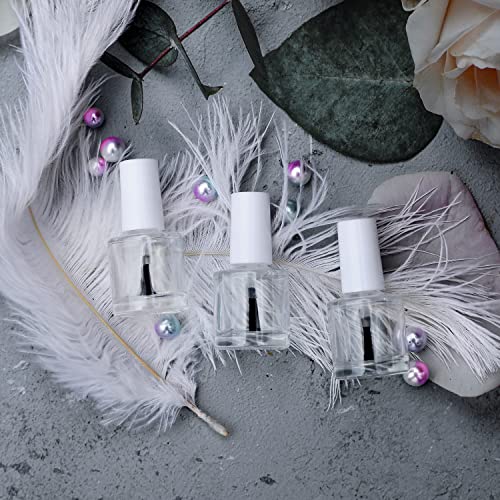 20PCS 10ML Empty Nail Polish Bottles with Brush & Funnels