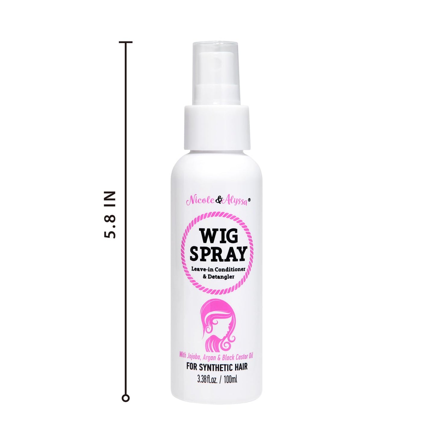 Wig Spray for Synthetic Hair - Leave-In Conditioner & Detangler | Travel Size (Pack of 1)