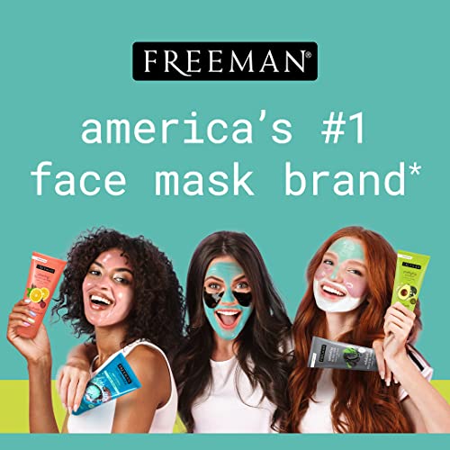 Freeman Dead Sea Minerals Anti-Stress Clay Face Mask 6oz Pack of 2 - Hydrating & Clarifying