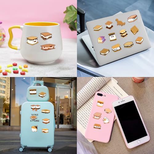 Cute S’mores Temporary Tattoos - 60PCS Camping Party Favors