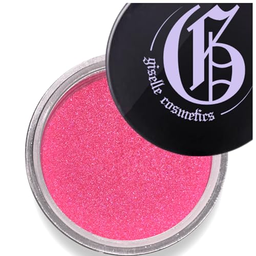 Giselle Cosmetics Hot Pink Mineral Glitter Eyeshadow Palette - Long-Lasting, Organic & Vegan