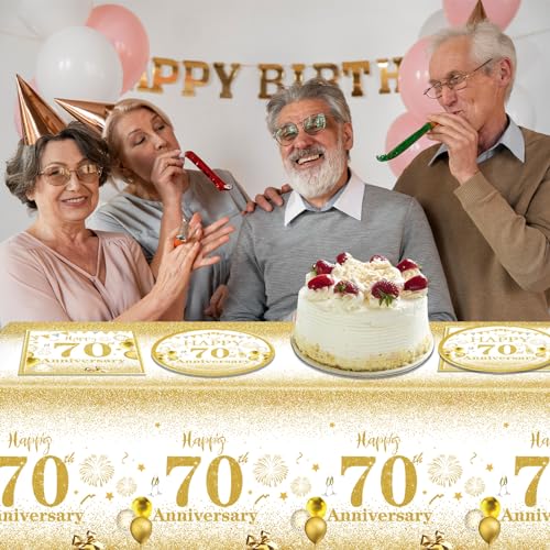70th Birthday Party Decorations Set - 41PCS Tableware Kit