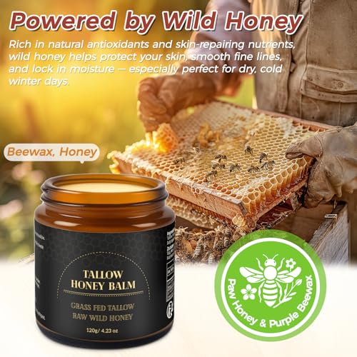 Mokasakiso Grass-Fed Beef Tallow and Honey Balm - Whipped Skin Moisturizer