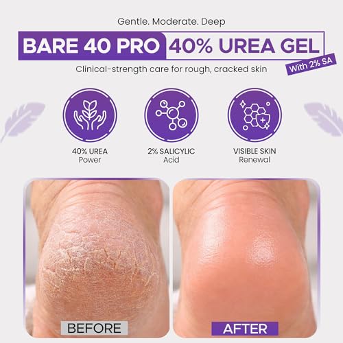 BARE 40 PRO Urea 40% Gel with Salicylic Acid for Dry Rough Skin