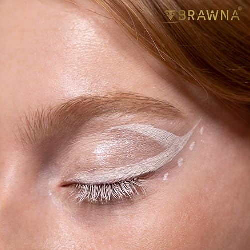 BRAWNA Eyebrow Mapping Kit - White Mapping Paste & 2 Brushes