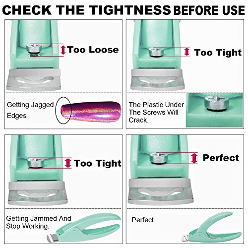 GA&EN Green Adjustable Acrylic Nail Clippers Set - Sharp & Ergonomic