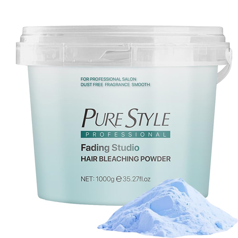 Professional Ammonia-Free Hair Bleach Powder - 50g Packets | Blue Fade Technology, Dust-Free Formula for Gentle Lightening