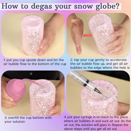 Maucircol 13-Piece Snow Globe Tumbler DIY Kit