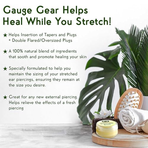 Gauge Gear Ear Stretching Balm | 10ml Natural Aftercare Salve