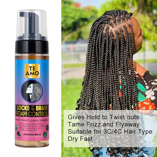 Te Amo Braid & Loc Foam Control - Long-Lasting Hair Styling Mousse