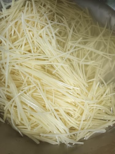 Korean Carrot Julienne Shredder - Wood Food Grater with Safety Guard