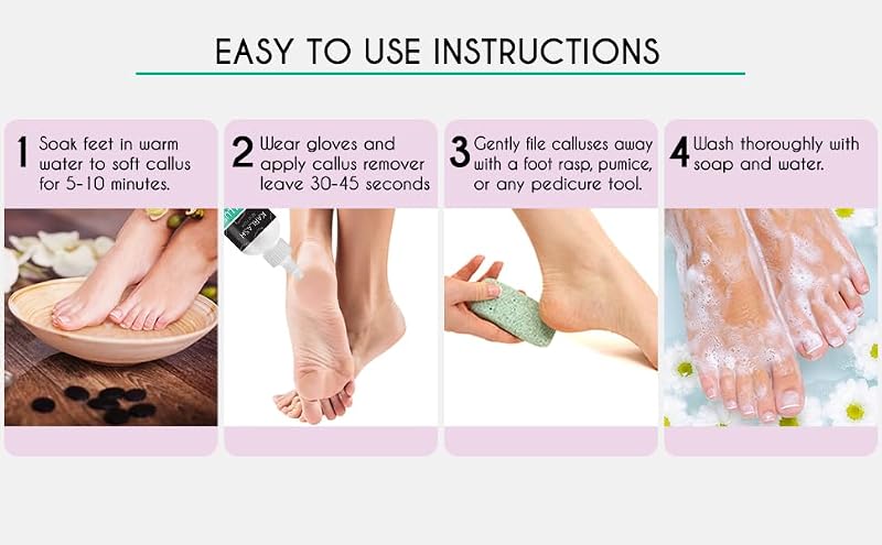 Karlash Callus Remover Gel & Pumice Stone Kit - 4 oz