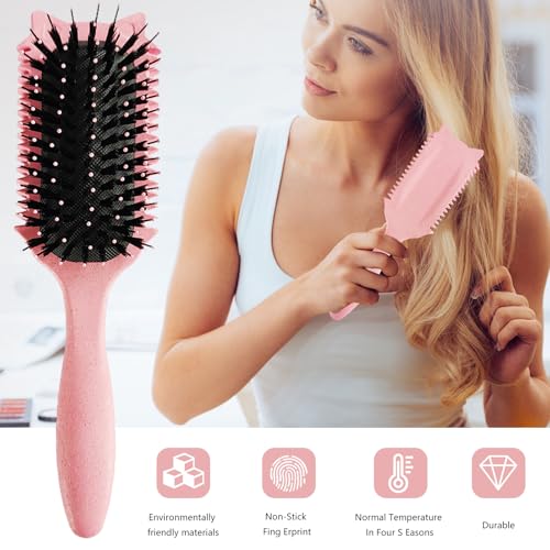 Curl Defining Brush for All Hair Types - Ergonomic Styling Tool