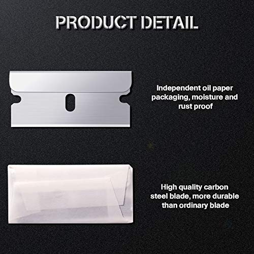 Honoson 20-Pack Single Edge Razor Blades for Scraper