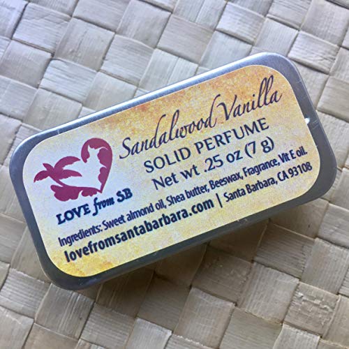 Love from Santa Barbara Sandalwood Vanilla Solid Perfume - Travel Friendly