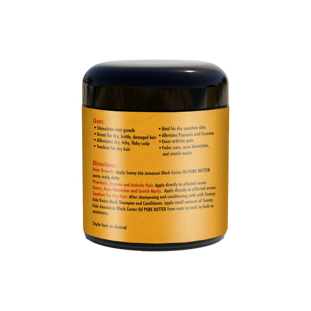 Jamaican Black Castor Oil Pure Butter - Nourishing Organic Moisturizer | 2 oz