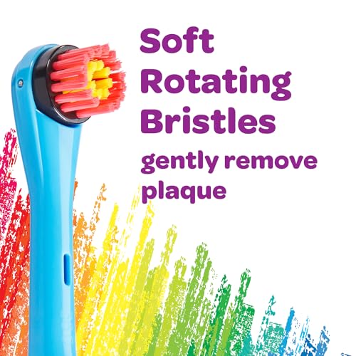 GUM Crayola Kids Battery Powered Toothbrush, Soft Bristles, 2 Pack