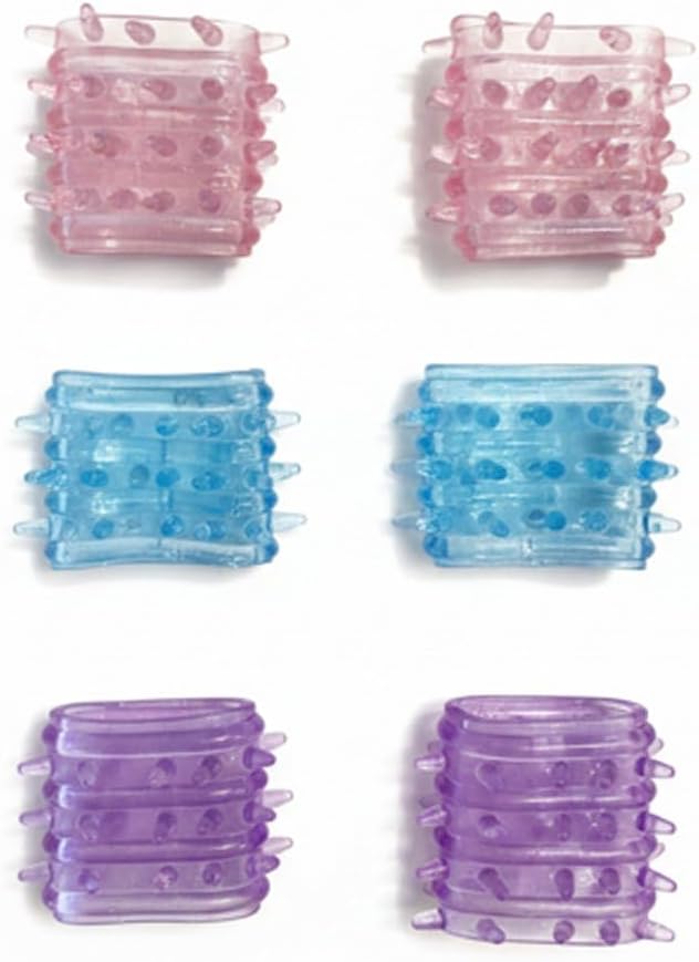 Fidget Support Finger Covers - Textured Silicone Sleeves for OCD, Anxiety & Nail Biting | 3-Pack