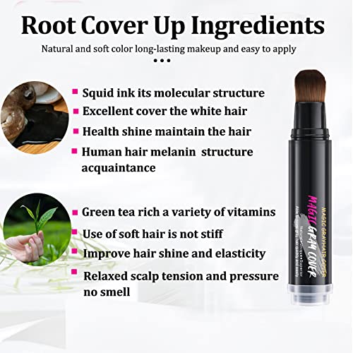 Root Touch Up Hairline Powder Stick - Dark Black Temporary Coverage