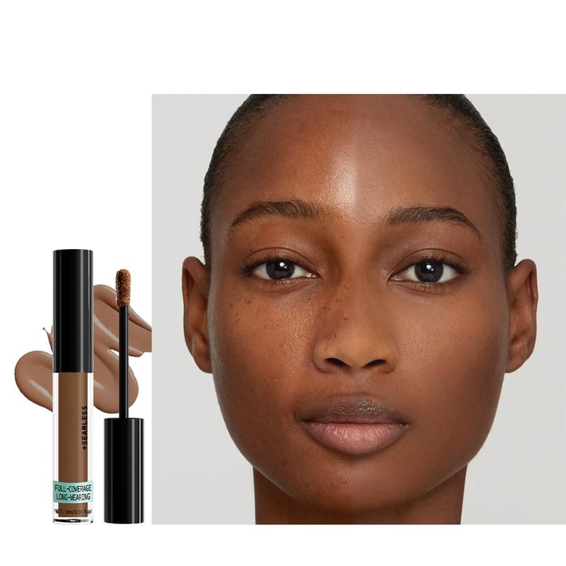 Liquid Concealer for Older Women - Full Coverage Under Eye Brightener | Lightweight, Waterproof, Vegan - 09 Cappuccino