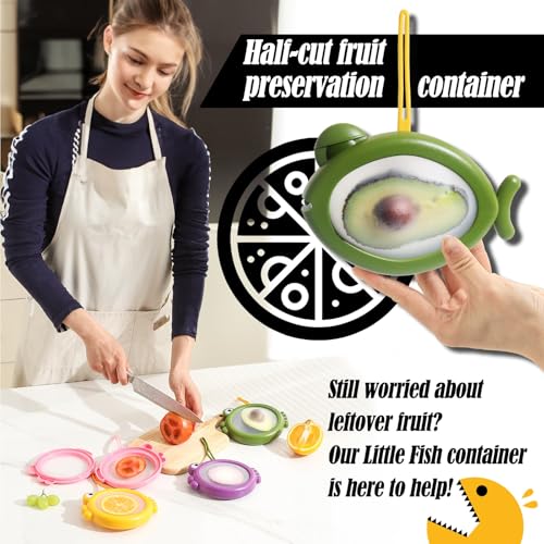 Silicone Food Storage Containers - 4Pcs Avocado & Onion Saver