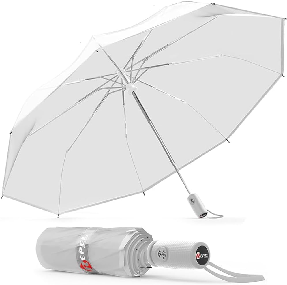 Windproof Travel Umbrella - Compact Auto Folding Design | Withstands 100MPH Winds, Durable & Lightweight for Men & Women