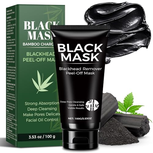 Charcoal Blackhead Remover Mask Set with Silicone Brush
