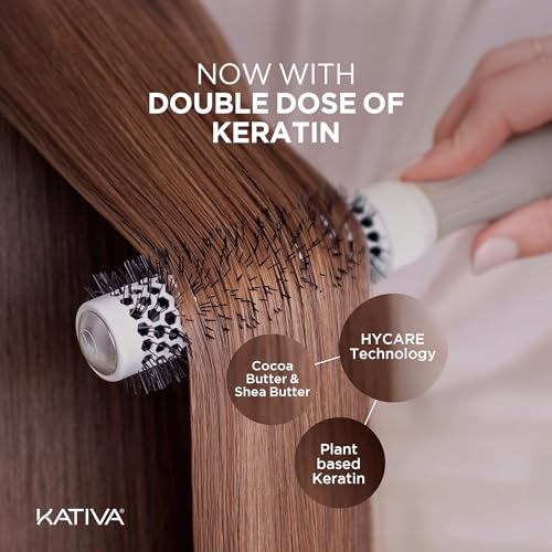 Kativa Brazilian Keratin Express Straightening Kit, Formaldehyde Free At-Home Hair Straightening System for Intensive Frizz Reduction and Sleek Results, Vegan, Up to 12 Weeks